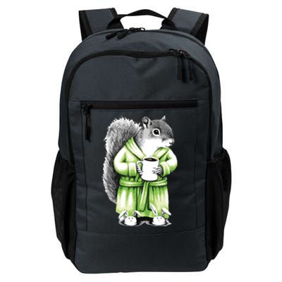 Squirrel Coffee Funny Coffee Drinking Squirrel Daily Commute Backpack