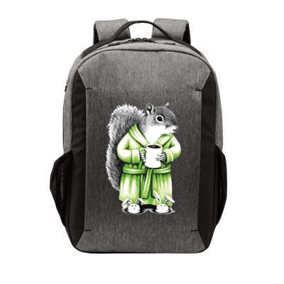 Squirrel Coffee Funny Coffee Drinking Squirrel Vector Backpack