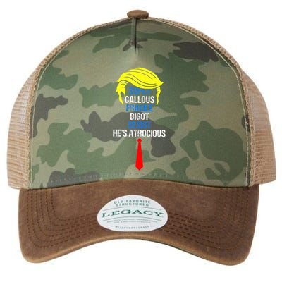 Super Callous Fragile Bigot Sexist HeS Atrocious Legacy Tie Dye Trucker Hat