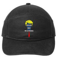 Super Callous Fragile Bigot Sexist HeS Atrocious 7-Panel Snapback Hat