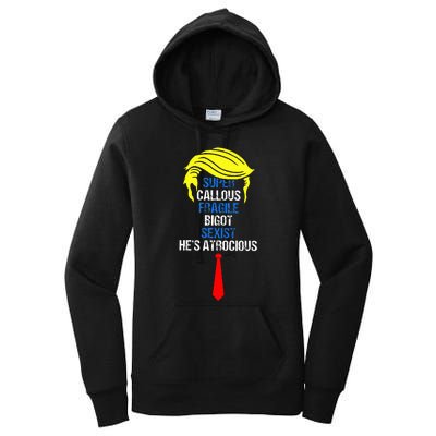 Super Callous Fragile Bigot Sexist HeS Atrocious Women's Pullover Hoodie