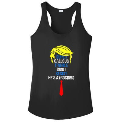 Super Callous Fragile Bigot Sexist HeS Atrocious Ladies PosiCharge Competitor Racerback Tank