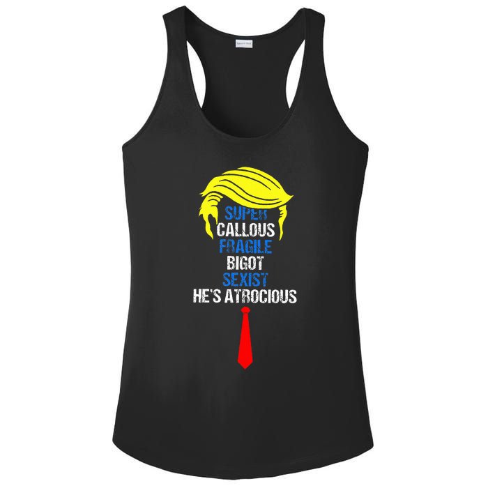 Super Callous Fragile Bigot Sexist HeS Atrocious Ladies PosiCharge Competitor Racerback Tank