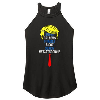 Super Callous Fragile Bigot Sexist HeS Atrocious Women’s Perfect Tri Rocker Tank