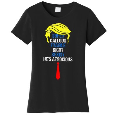 Super Callous Fragile Bigot Sexist HeS Atrocious Women's T-Shirt