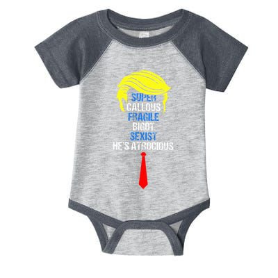 Super Callous Fragile Bigot Sexist HeS Atrocious Infant Baby Jersey Bodysuit