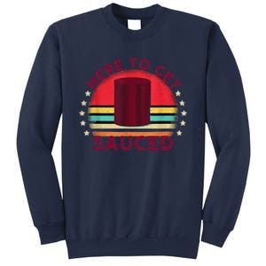 Sauced Cranberry Funny Thanksgiving Holiday Humor Gifts Sweatshirt