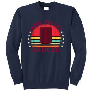 Sauced Cranberry Funny Thanksgiving Holiday Humor Gifts Tall Sweatshirt