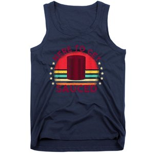 Sauced Cranberry Funny Thanksgiving Holiday Humor Gifts Tank Top