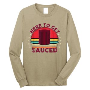 Sauced Cranberry Funny Thanksgiving Holiday Humor Gifts Long Sleeve Shirt