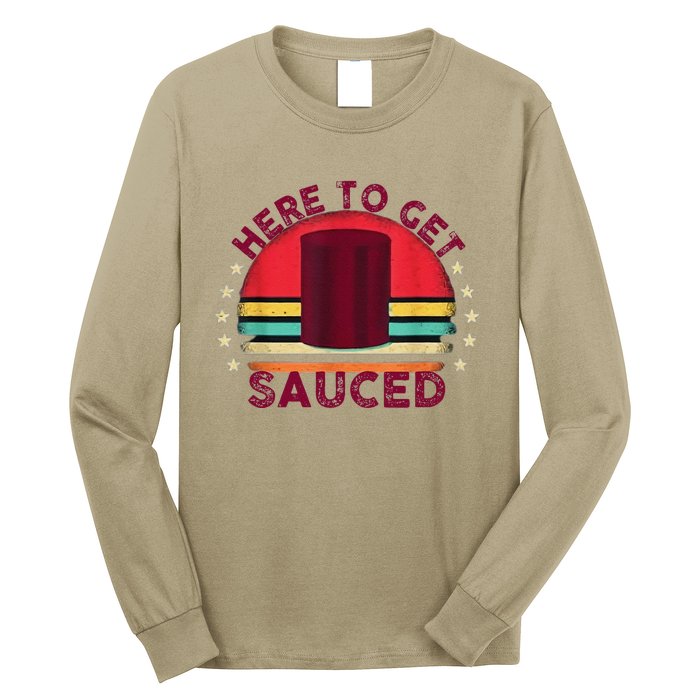 Sauced Cranberry Funny Thanksgiving Holiday Humor Gifts Long Sleeve Shirt