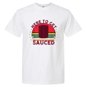 Sauced Cranberry Funny Thanksgiving Holiday Humor Gifts Garment-Dyed Heavyweight T-Shirt