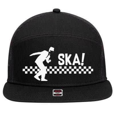 SKA Clothing For Men & Women Reggae Rocksteady Punk Music 7 Panel Mesh Trucker Snapback Hat