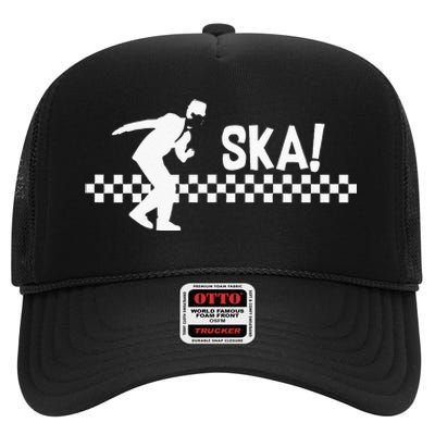 SKA Clothing For Men & Women Reggae Rocksteady Punk Music High Crown Mesh Back Trucker Hat