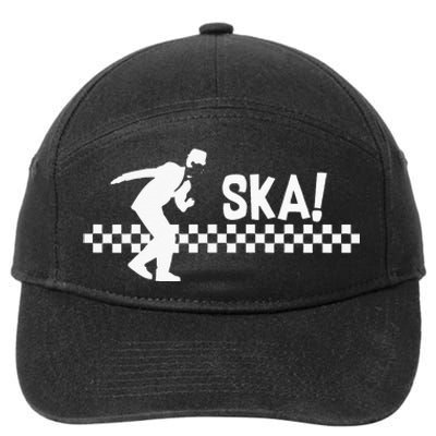 SKA Clothing For Men & Women Reggae Rocksteady Punk Music 7-Panel Snapback Hat