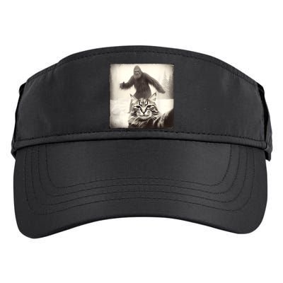 Selfie Cat Finds Bigfoot Sasquatch Funny Cat Bigfoot Photo Adult Drive Performance Visor