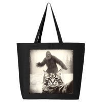 Selfie Cat Finds Bigfoot Sasquatch Funny Cat Bigfoot Photo 25L Jumbo Tote