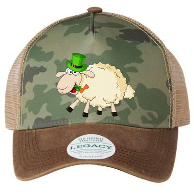 Sheep Celebrate Festival Of St. Patrick Green Gift Legacy Tie Dye Trucker Hat
