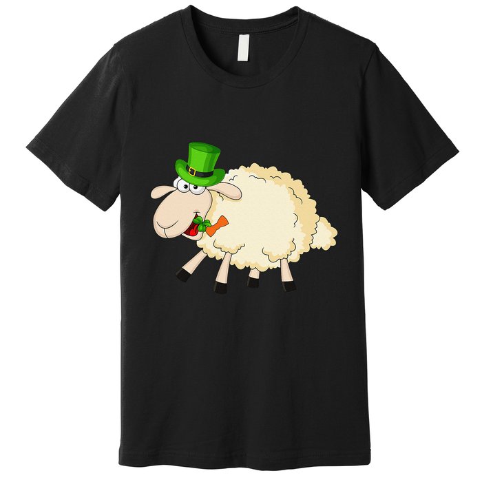 Sheep Celebrate Festival Of St. Patrick Green Gift Premium T-Shirt