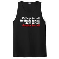 Standupuaw College For All Medicare For All Jobs For All Justice For All PosiCharge Competitor Tank