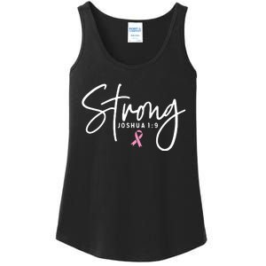 Strong Christian Faith Breast Cancer Survivor Awareness Month Ladies Essential Tank