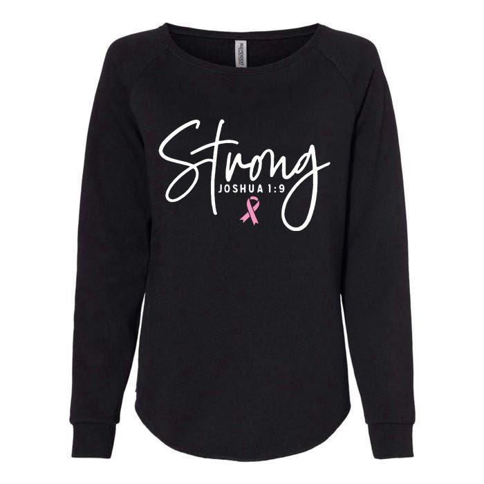 Strong Christian Faith Breast Cancer Survivor Awareness Month Womens California Wash Sweatshirt