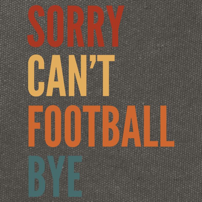 Sorry CanT Football Bye Cotton Canvas Backpack