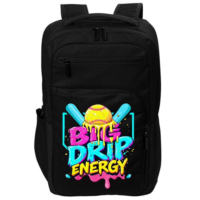 Softball Cute For Ice Cream Cute Softball Gift Impact Tech Backpack