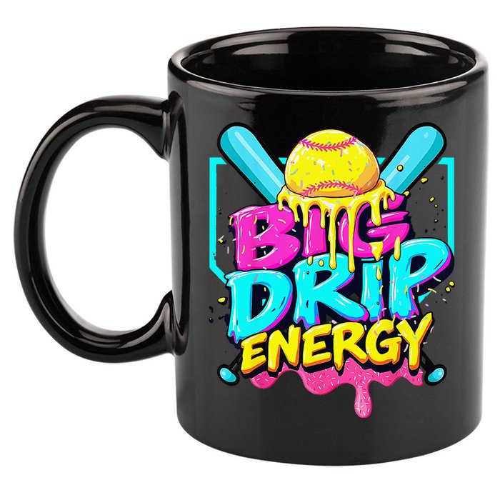 Softball Cute For Ice Cream Cute Softball Gift 11oz C Handle Ceramic Mug