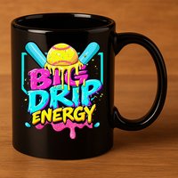 Softball Cute For Ice Cream Cute Softball Gift 11oz C Handle Ceramic Mug