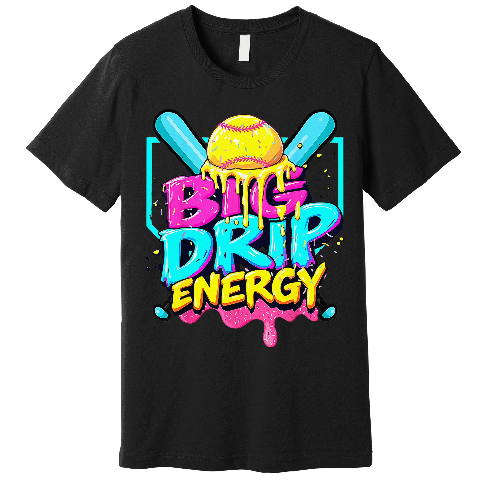 Softball Cute For Ice Cream Cute Softball Gift Premium T-Shirt