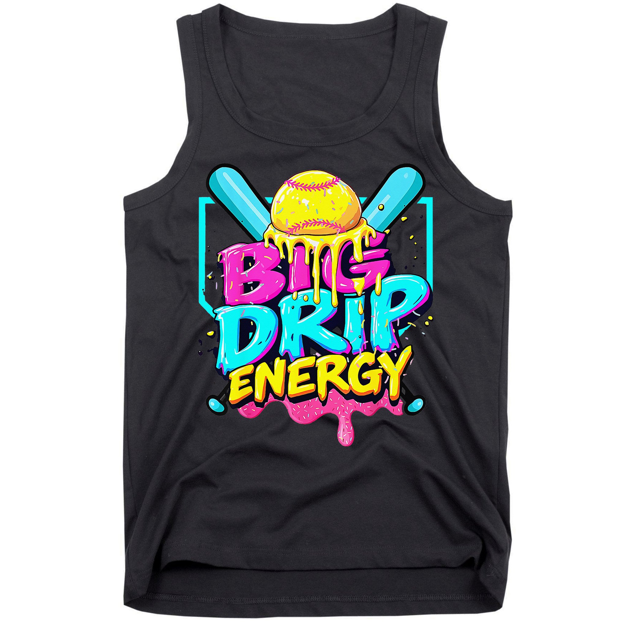Softball Cute For Ice Cream Cute Softball Gift Tank Top