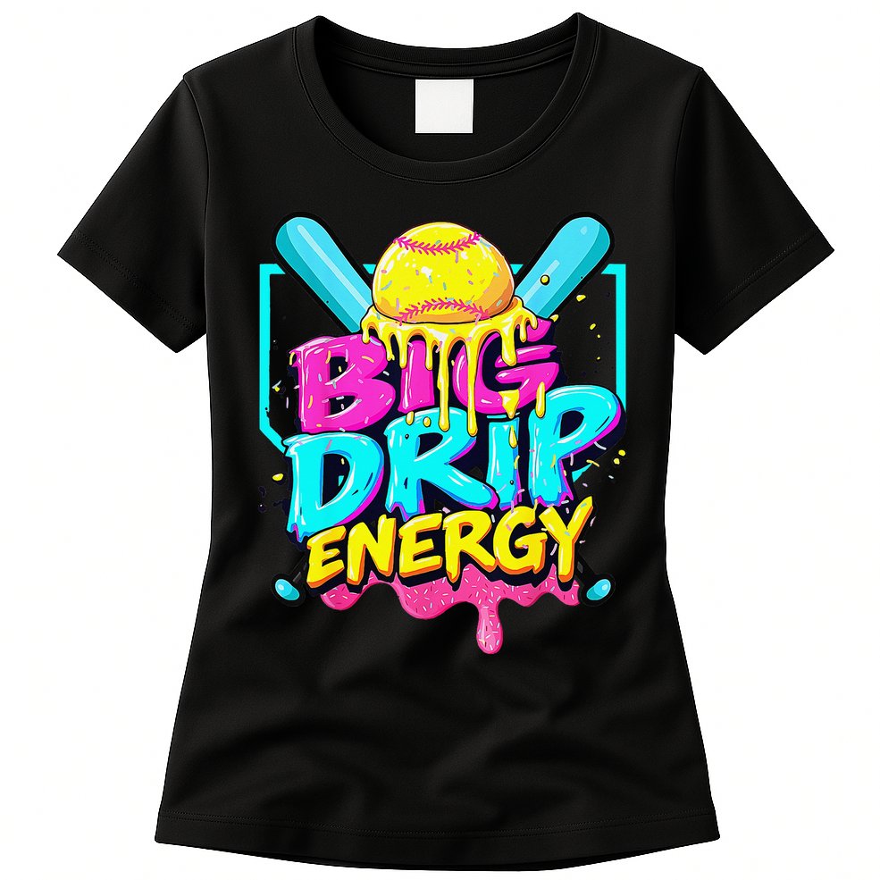 Softball Cute For Ice Cream Cute Softball Gift Womens T-Shirt