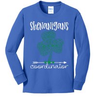 Shenanigans Coordinator Funny Teacher St Patrick's Day Great Gift Kids Long Sleeve Shirt