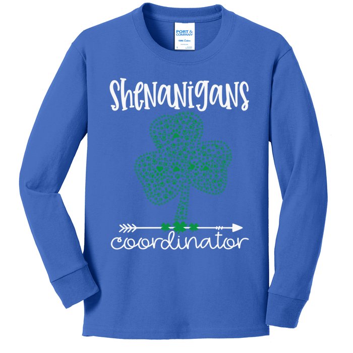 Shenanigans Coordinator Funny Teacher St Patrick's Day Great Gift Kids Long Sleeve Shirt