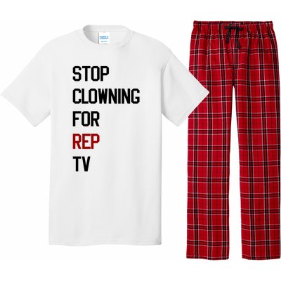 Stop Clowning For Rep Tv Pajama Set