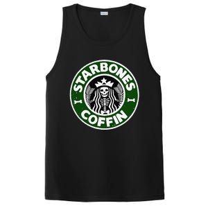 Starbones Coffin Funny Horror Coffee PosiCharge Competitor Tank