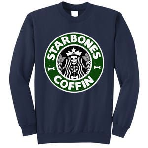 Starbones Coffin Funny Horror Coffee Sweatshirt