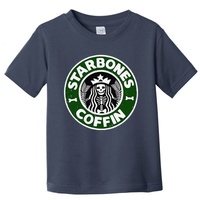 Starbones Coffin Funny Horror Coffee Toddler T-Shirt