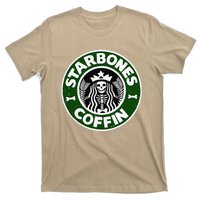 Starbones Coffin Funny Horror Coffee T-Shirt