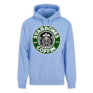 Starbones Coffin Funny Horror Coffee Unisex Surf Hoodie