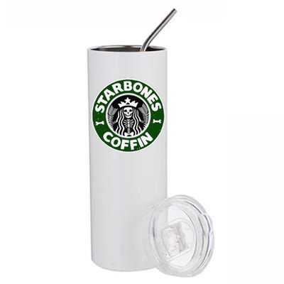 Starbones Coffin Funny Horror Coffee Stainless Steel Tumbler