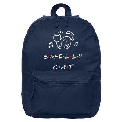 Smelly Cat Funny Quote Gift 16 in Basic Backpack