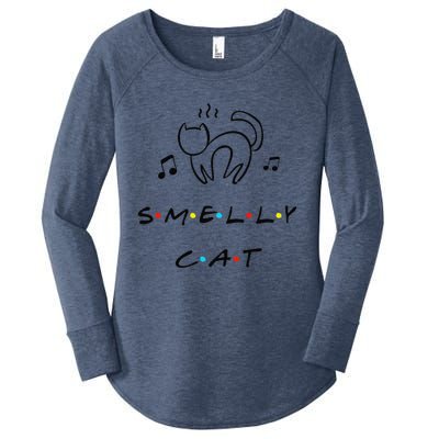 Smelly Cat Funny Quote Women's Perfect Tri Tunic Long Sleeve Shirt