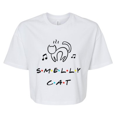 Smelly Cat Funny Quote Bella+Canvas Jersey Crop Tee