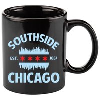 Southside Chicago Flag Skyline Great Gift 11oz C Handle Ceramic Mug