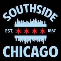 Southside Chicago Flag Skyline Great Gift Drawstring Bag