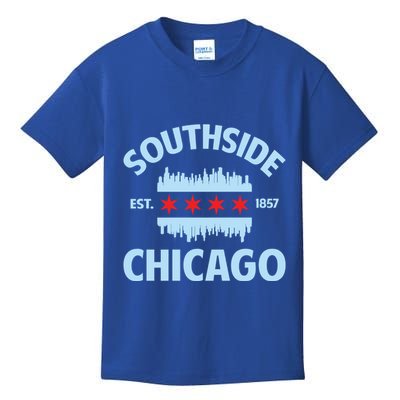 Southside Chicago Flag Skyline Great Gift Kids T-Shirt