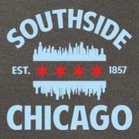 Southside Chicago Flag Skyline Great Gift Cotton Canvas Backpack