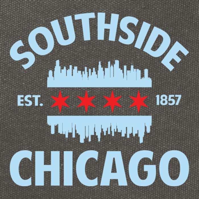 Southside Chicago Flag Skyline Great Gift Cotton Canvas Backpack